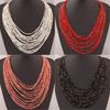 Bohemia Beaded Multilayer Necklace With Handcrafted Resin Materials For Fashionistas