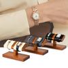 Oirlv Wooden Watch Holds 2 Display Photography Compatible with Qualified SM21502 Stand, Watches, Stand, Stand, High-End, Stylish, Invoices, (Dark