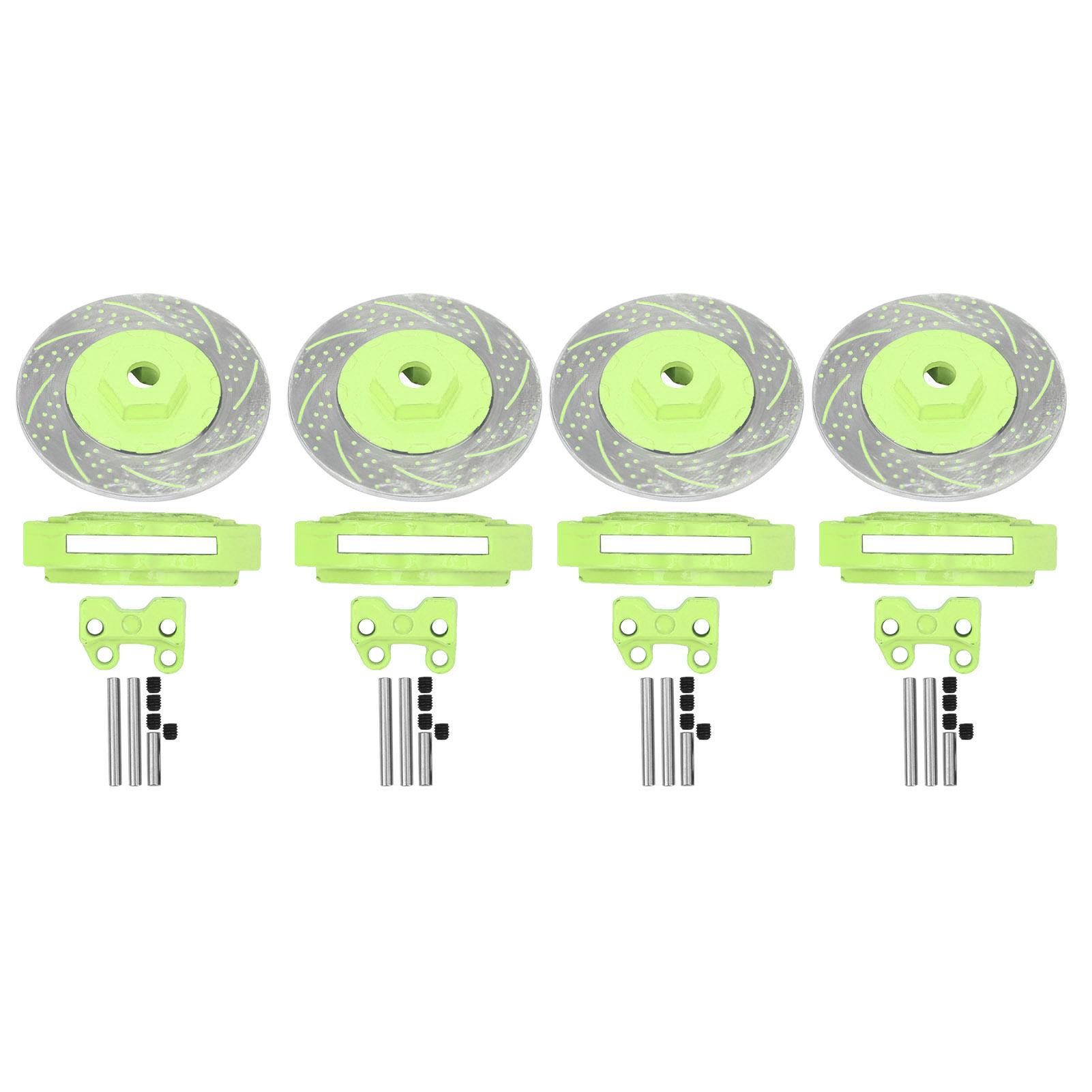 

4Pcs Simulation Metal Brake Discs Calipers Fit for Traxxas TRX4 TRX6 1 10 RC Car Parts