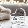 2D Flat, "Mother Is Where Life Begins and Where Love Never Ends" Acrylic Tabletop Sign, Suitable for Wall Decoration, Porch, Room, Villa, Accents Home