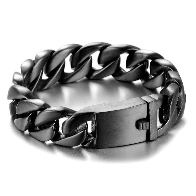 Stainless steel bracelet men's jewelry, European and American fashion titanium steel bracelet HFS72