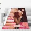 Custom Sofa Fleece S-Sabrina Carpenter Throw Blanket Warm Flannel Blankets For Bed Travel Sofa Bedspreads