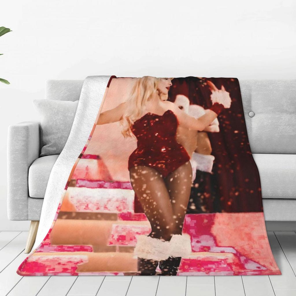 Custom Sofa Fleece S-Sabrina Carpenter Throw Blanket Warm Flannel Blankets For Bed Travel Sofa Bedspreads