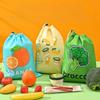 1/3pcs Fruit Vegetable Freshkeeping Bag Oranges Broccoli Ice Cream Storage Bag Anti Ripening Insulated Bag Drawstring Reusable