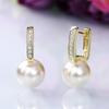 2024 Design Earrings, Retro Man-Made Pearl Earrings For Women, Simple Temperament Versatile Ear Buckles