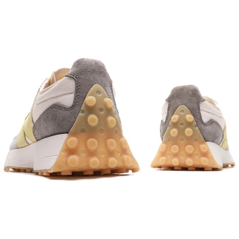 New Balance Nb 327 Comfortable Durable Lightweight Low Top Marathon Running Shoes Women sneaker Gray Yellow WS327JTL