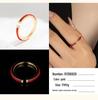 Chinese Christmas Red String Open Ring - Minimalist Advanced Sense Benmingnian Index Finger Band