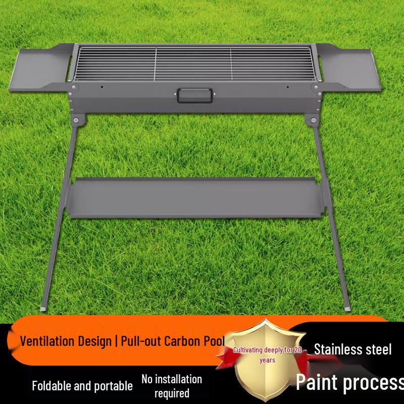 Beifu Outdoor Folding Charcoal BBQ Grill Set