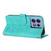For Motorola Edge 50 Pro 5G Tulip Leather Case Phone Cover with 5 Card Slots Wallet