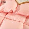 Yiyiai Washed Cotton Solid Warm Quilt
