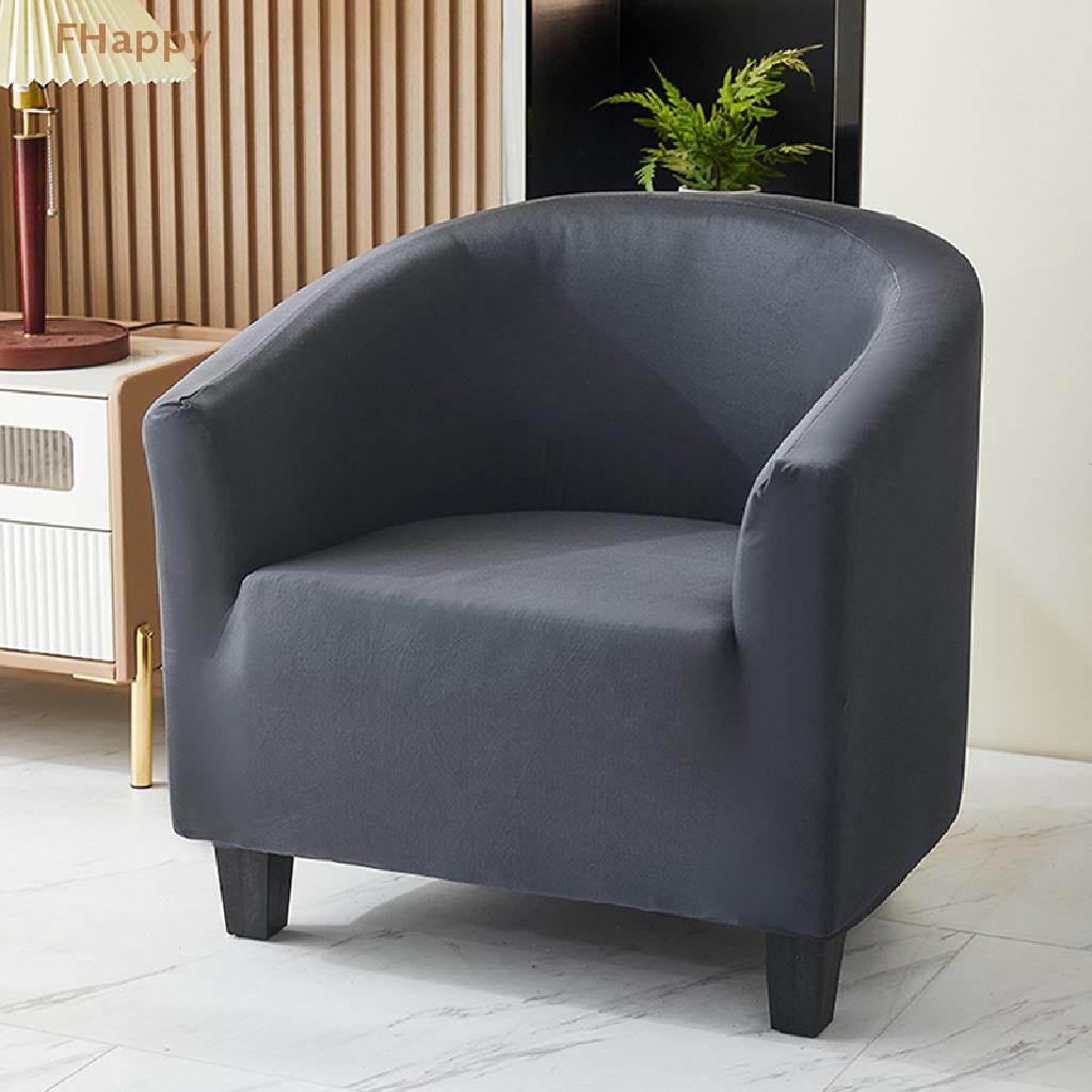 Single Sofa Cover Club Covers For Living Room Elastic Relax Armchair Protector Solid Color Spandex Home Hotel