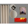 Paire de rideaux occultants ECRU 140x260cm