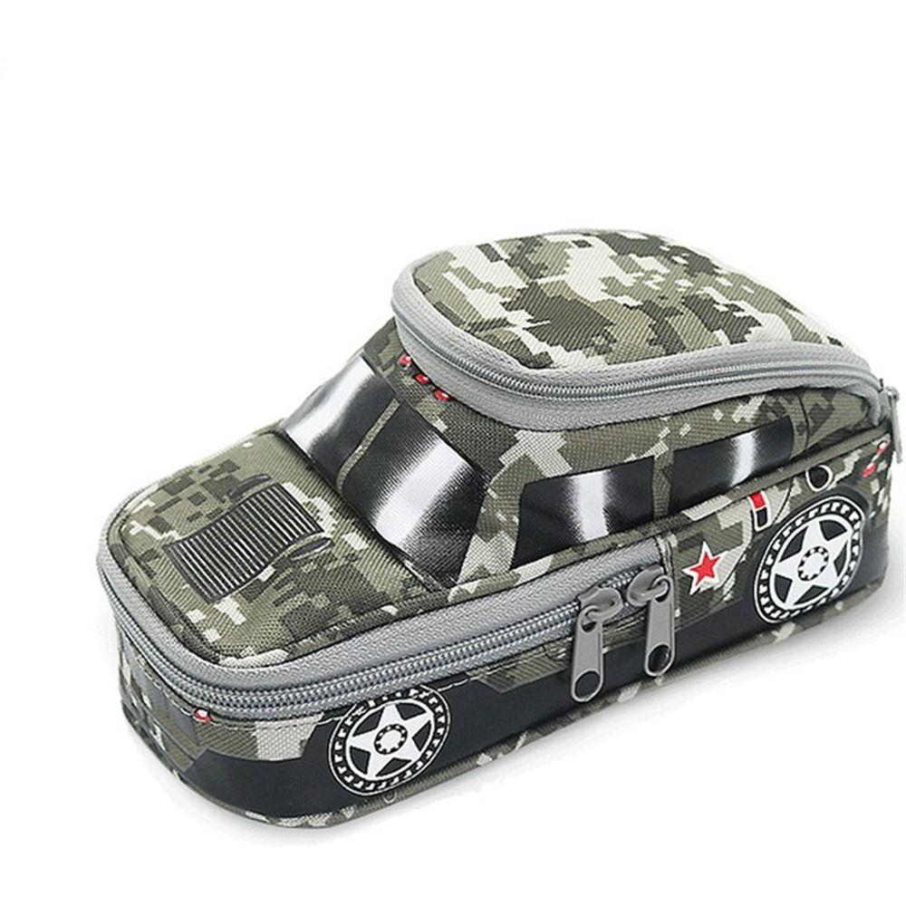 

Large Capacity Stationery Cases Camouflage Vehicle Pencil Case Creative Pencil Box Student Gift