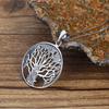 Retro Tree of Life Pendant Necklace: Trendy Unisex Fashion, Punk Hip Hop Style, Hollow-out Design.