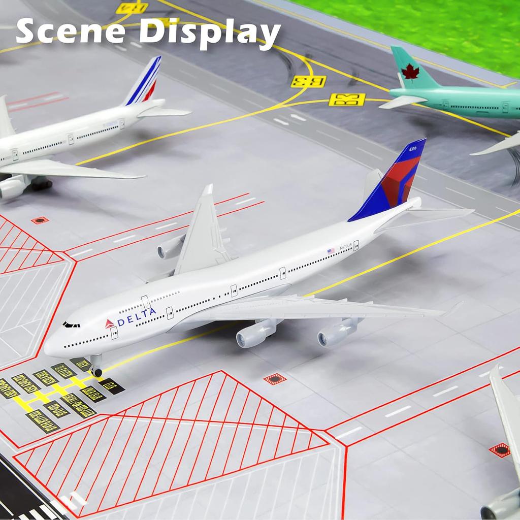 30cm American Delta Airplane Model Airplane B747 Model Plane for Adults Collection Office Desktop Decoration Birthday Gift