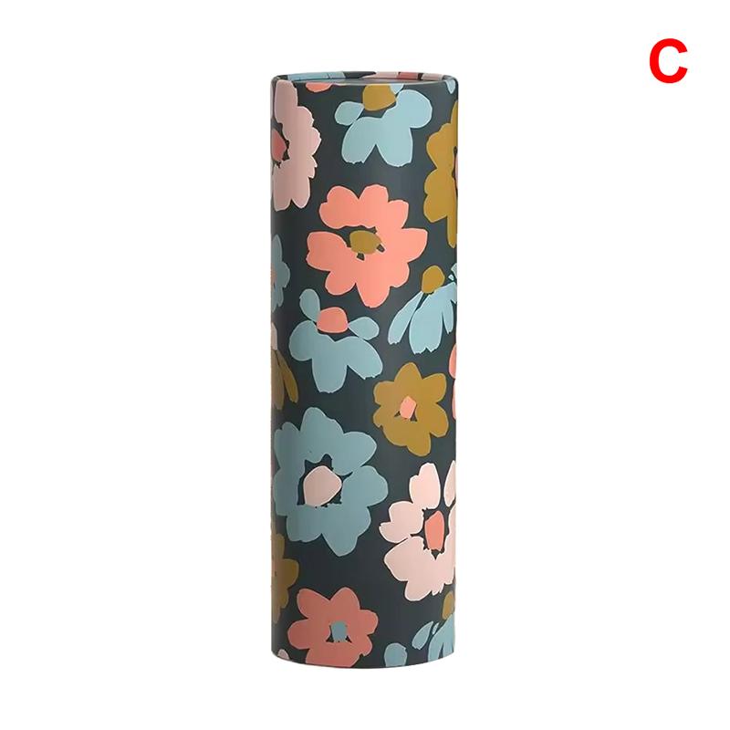 

Автомобильный держатель для салфеток с цветочным узором, с салфетками, дорожный цилиндр, коробка для салфеток для подстаканника автомобиля, подходит для домашних столов