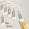 20 Clips Clothes Hanger Windproof Drying Hanger Windproof Stainless Steel Clothes Hanger with 20 Clips Laundry Drying Rack for S