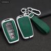 Zinc Alloy + Leather Car Key Case for Toyota Corolla Hybrid 2021 Rav4 Land Cruiser Prado Camry Highlander Prius C-HR 2018+