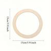 10pcs Wooden Wreath Frame Round Garden Decorations  Perfect Birthday Gift for Friends