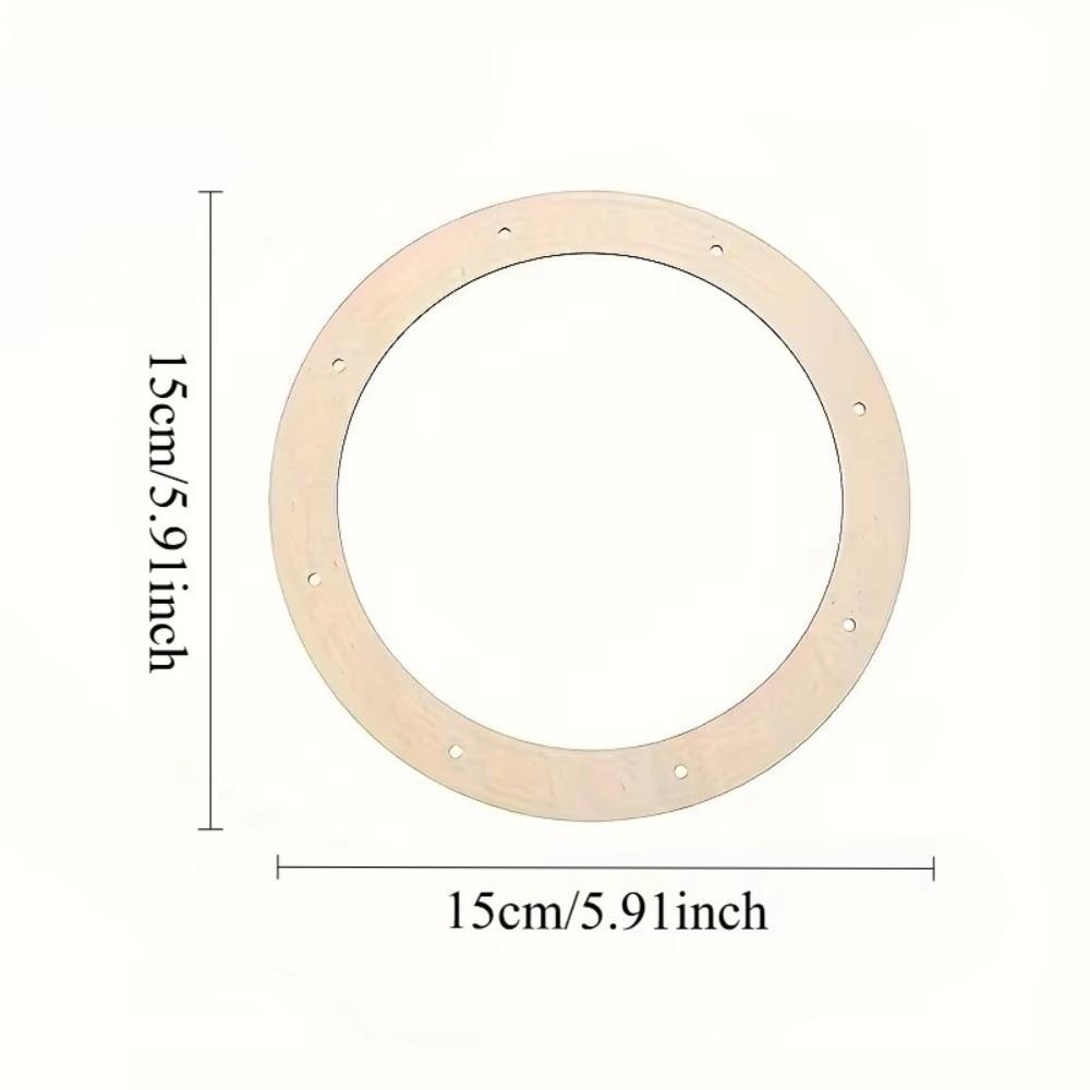 10pcs Wooden Wreath Frame Round Garden Decorations  Perfect Birthday Gift for Friends