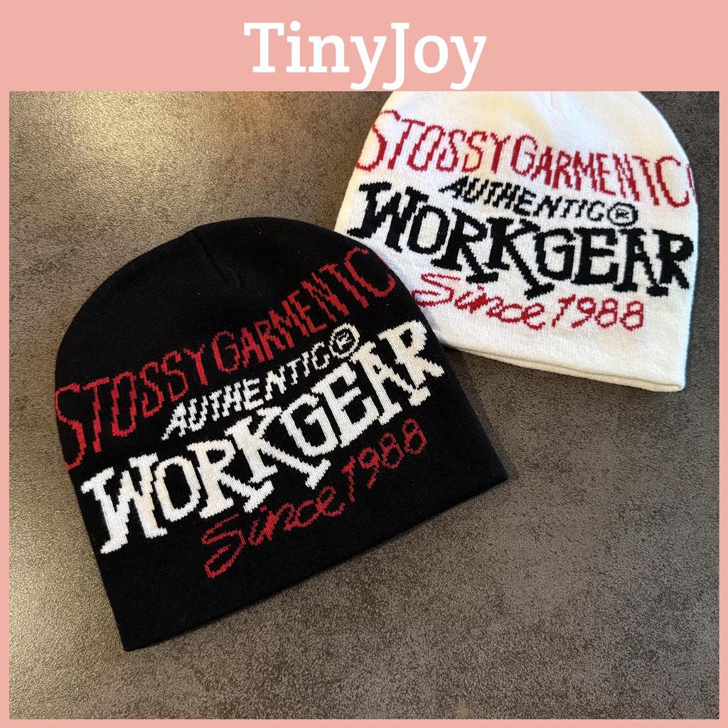 Fashionable Printed Letter Neutral Casual Warm Knitted Hat For Autumn Winter And