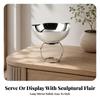 Stainless Steel Fruit Bowl Modern for Kitchen Counter, Entertaining Areas