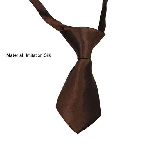 Haustier Krawatte Plastikschnalle Verstellbares Halsband Imitierte Seide Hund Krawatte für Hund