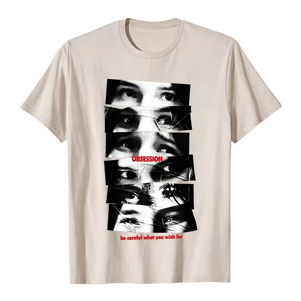 T-shirt Obsessione Cinematografica Nikki Eyes Unisex Streetwear Cotone Moda Manica Corta T-shirt Design Estivo 2026 Merchandising Grafico
