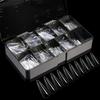 Boxed Transparent Fake Nails Mulit-Shaped Size Almond Coffin Press On Acrylic Nails For Manicure Art Extension Decoration
