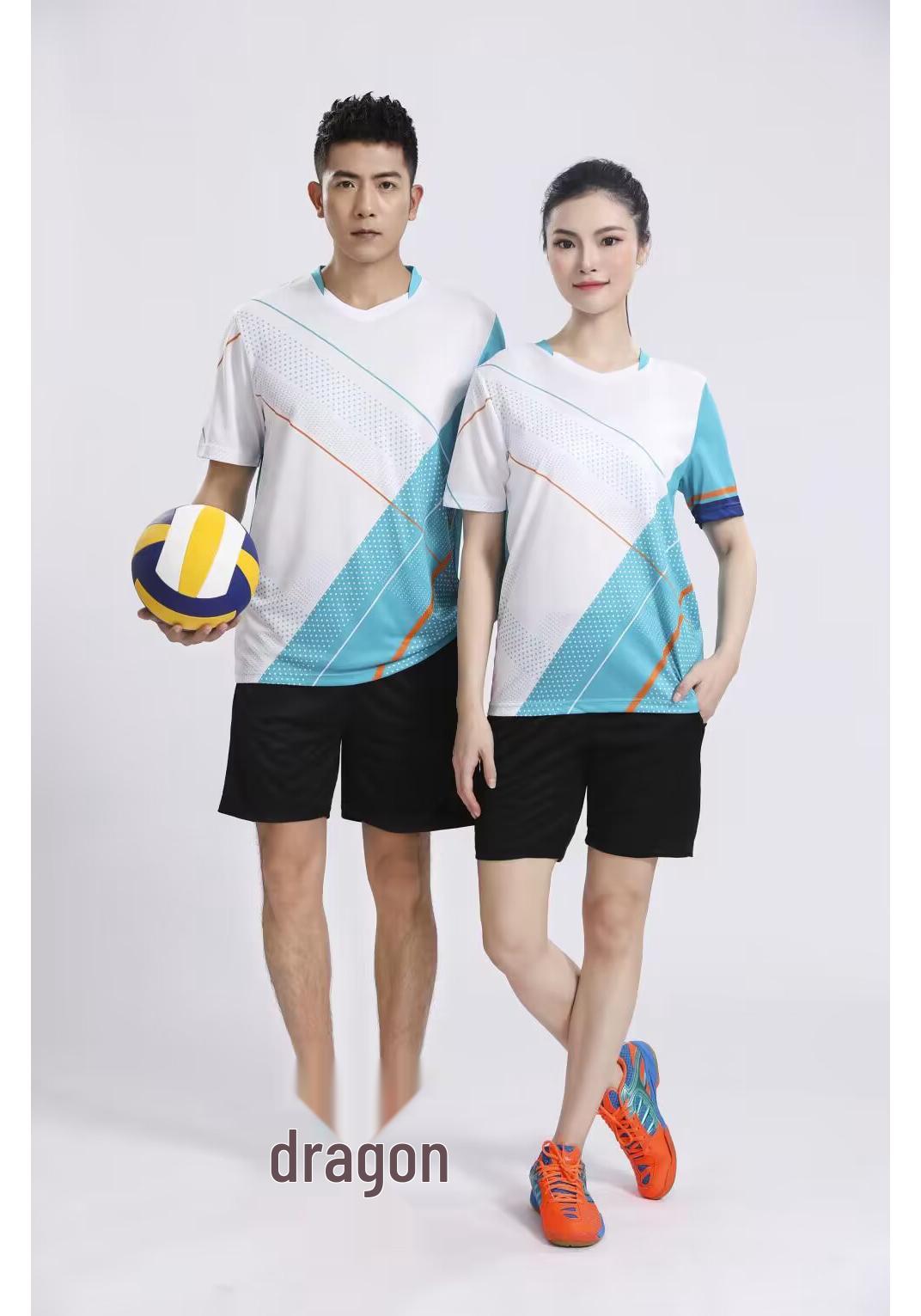 Unisex Breathable Sports Training Jersey and Badminton Set