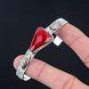 Friendship Day Sale Sterling Silver Natural Italian Red Coral New Bangle Jewelry