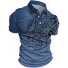 Polo à manches courtes imprimé boussole nautique pour homme T-shirt graphique décontracté