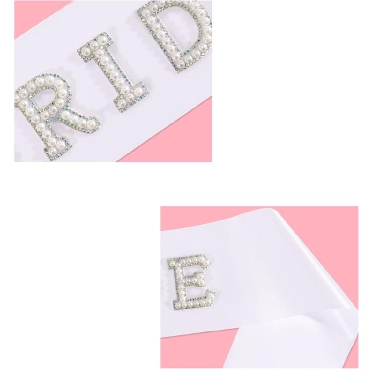 Wedding Day Set Rhinestones Hair Ornament Bridal Veil With Adjustable Shoulder Fasteners