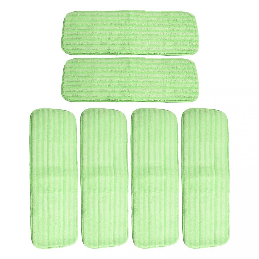 Microfiber Reusable Mop Pads Multifunctional Reusable Green
