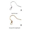 1 Pair Earring Hook Earhook Dangling Earrings Hooks Bead Clasp Fitting Jewelry Making Findings Handicraft Accessory