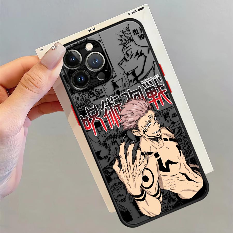 Case for iPhone 17 Pro Max 13 Mini 14 12 7 8 SE 11 XS XR 16 Plus 15 Air Funda Back Phone Cover Anime Jujutsu Kaisen