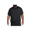 Nike Sportswear Tech Pack Solid Logo Pocket Design Crew Neck Loose Fit Short Sleeve T-Shirt Men Tops Black FB7392-010