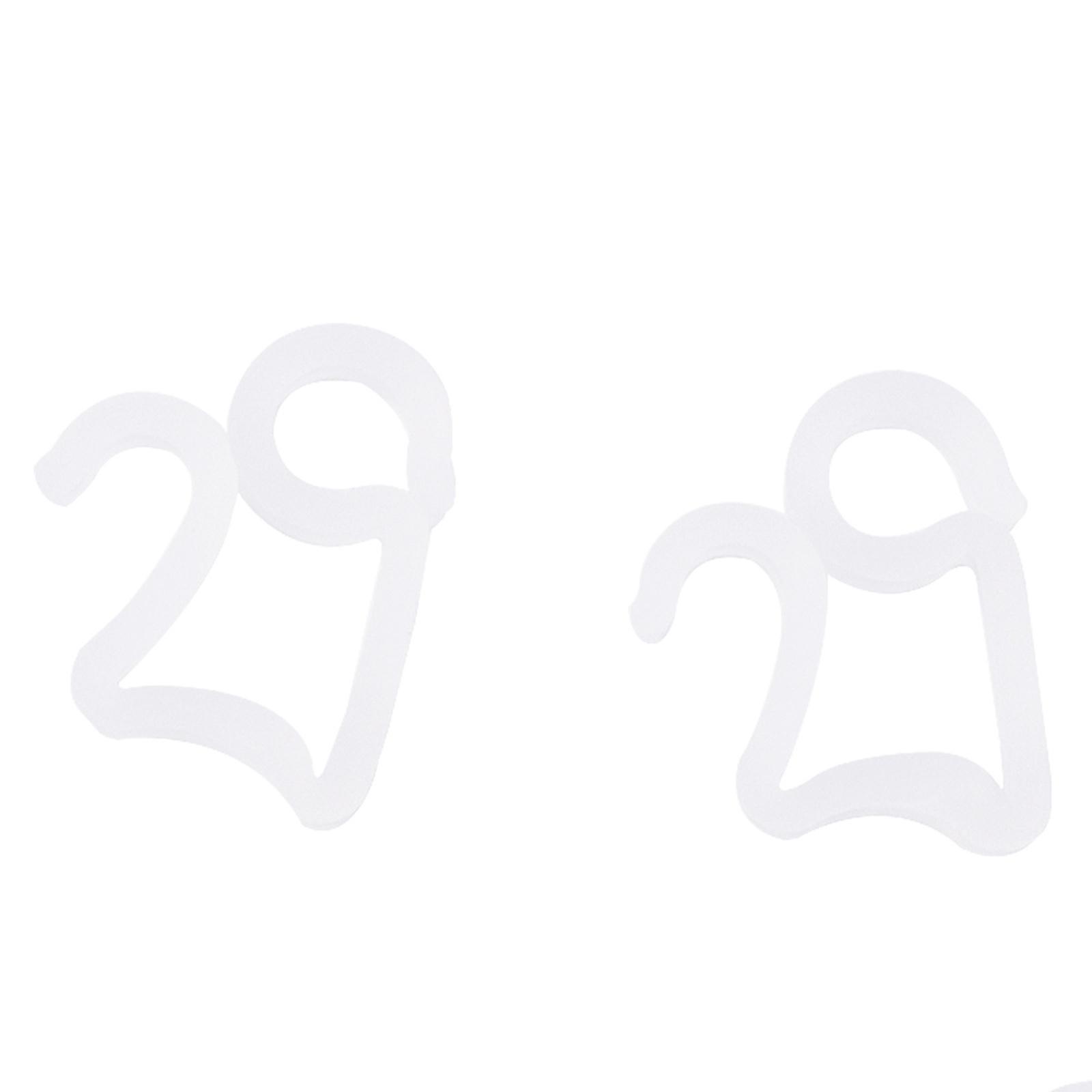 Праздничные зажимы для рождественских гирлянд – Зажимы для желобов для рождественских гирлянд – , Пластик, Полупрозрачный белый