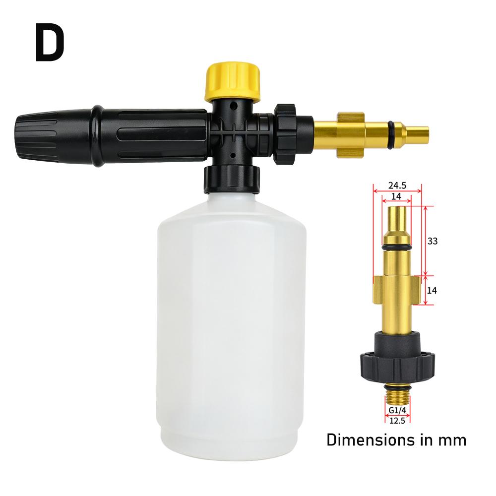 Pressure Washer Snow Foam Lance Foam Nozzle Foam Cannon Soap Gun for Ryobi Karcher Huter Makita High Pressure Cleaner