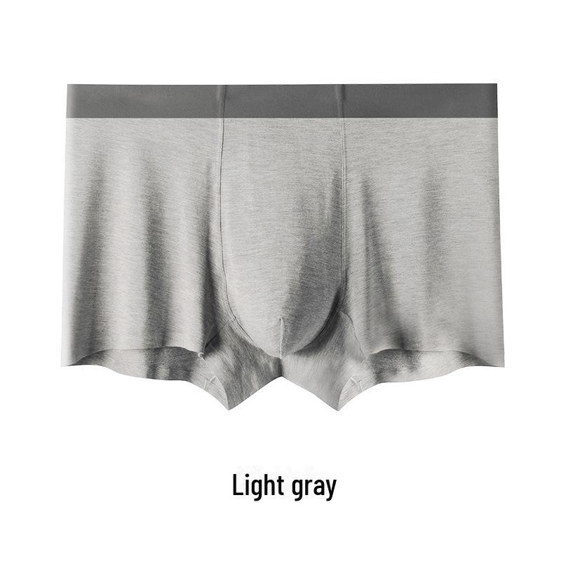 Recycled Fiber Men's Seamless Antibacterial Modal Boxer Briefs - Breathable and High Quality
