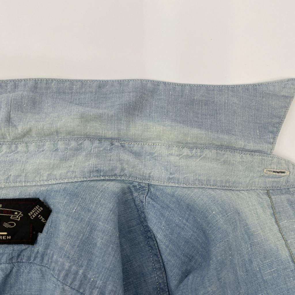 RRL Light Blue Half Sleeve Shirt Tops M Light blueUsed