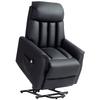 Electric Lift Chair TV Chair Chair With Lift Function Reclining Function Faux Leather 80 X 94 X 104 Cm Black