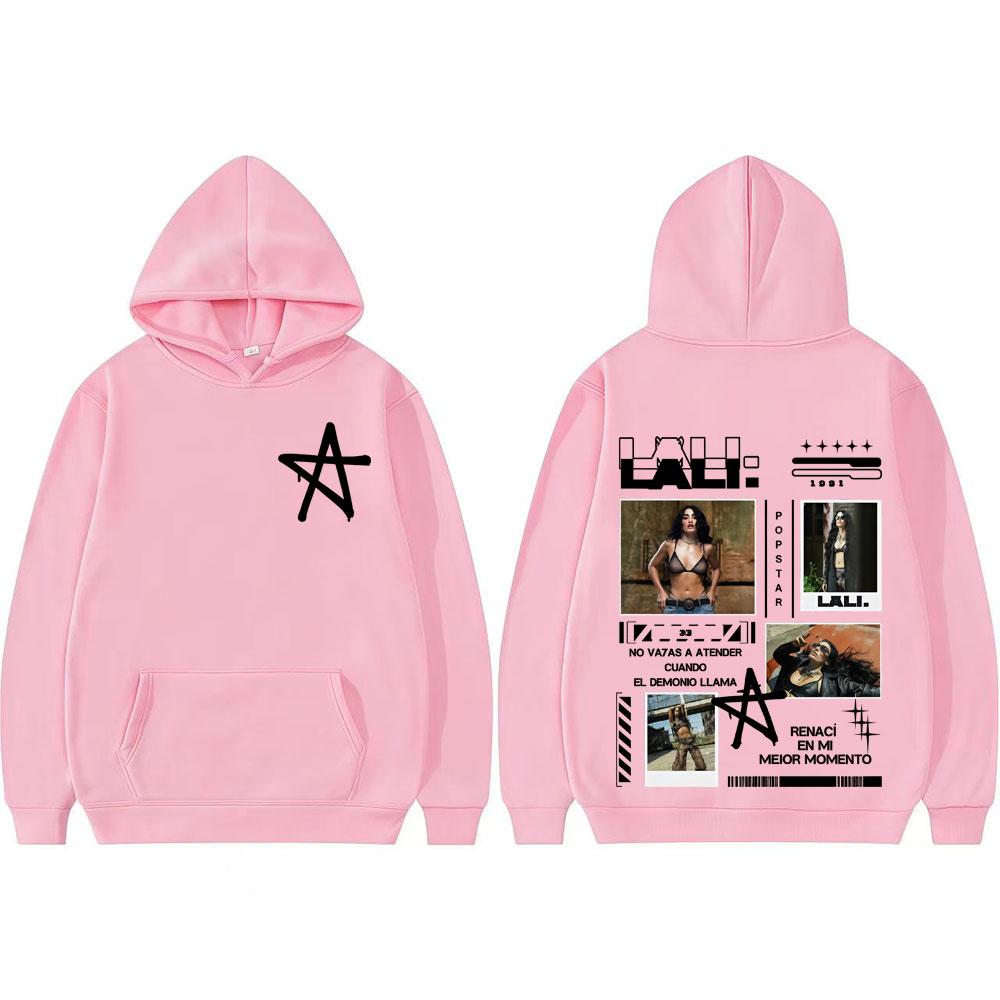 Singer Lali Esposito Asesina Album Tour 2025 Hoodies Men Women Hip Hop Long Sleeve Aesthetic Hoodie Oversized Comfort Sweatshirt