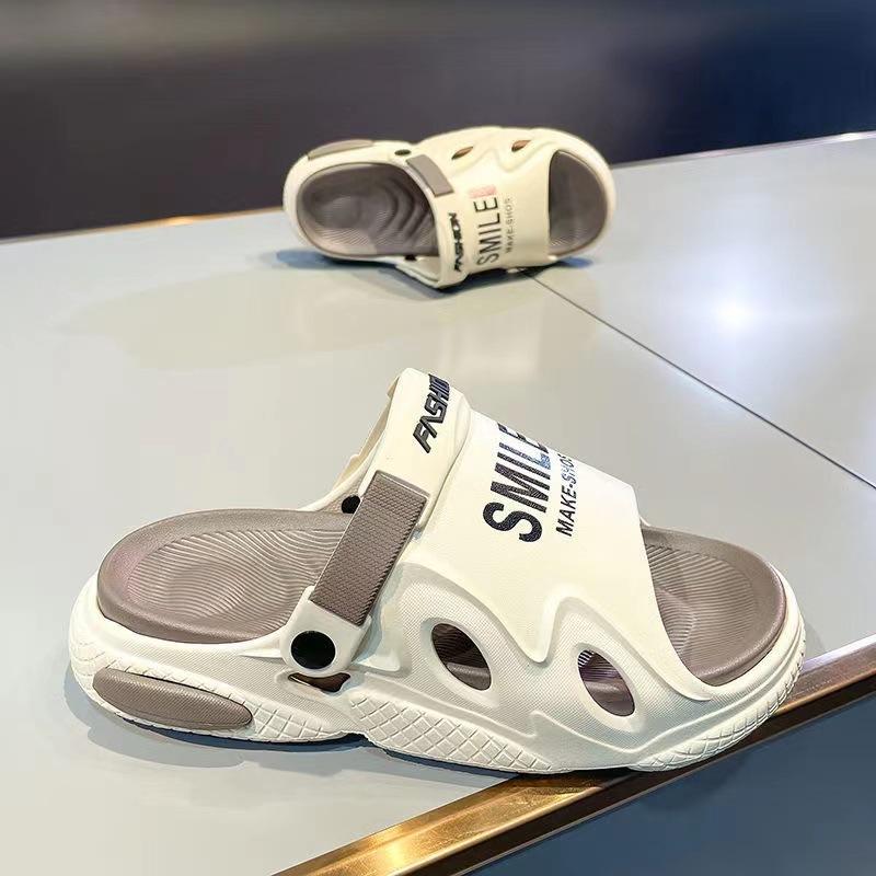 Hot Sale Men Slippers EVA Soft-Soled Men Sandals Outdoor Non-slip Beach Shoes Fashion Lightweight Flip Flops Men Platform Shoes