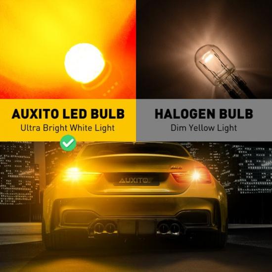 7440 7441 7443 7444 LED Rear Turn Light Signal Bulbs Amber Yellow 3000K Bulb 2X
