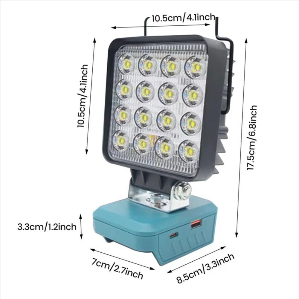 Easy Install Outdoor Work Light USB-C Quick Charge Electric Torch LED Working Lamp Camping Lamp