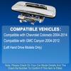Chrome/Black Car Rear Tailgate Trunk Handle for Chevrolet Colorado 2004-2014 GMC Canyon 2004-2012 97319415