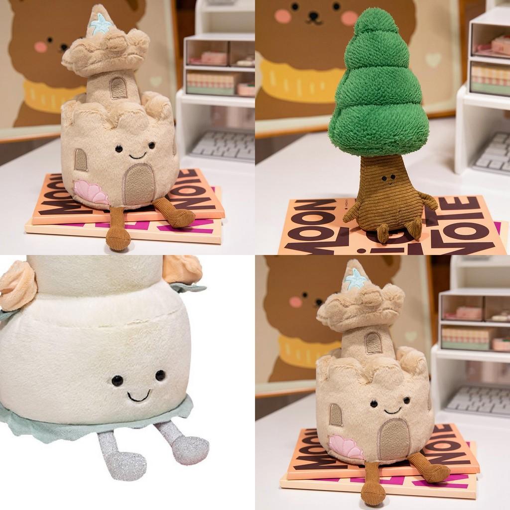 Adorabile Castello Realistico Peluche Giocattolo Stupendo 30cm Design Torta Nuziale