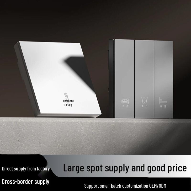 Mijia Bluetooth Mesh 2.0 Smart Switch Panel with Xiaoai Voice Control 1-gang switch/Black