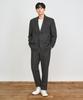 Prairie (Set) Wool Herringbone Check Blazer Setup (Charcoal)